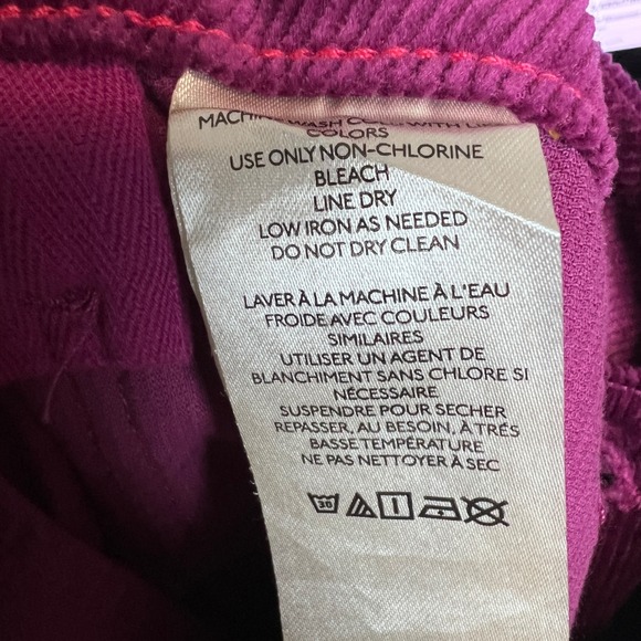 Maeve Anthropologie The Colette Corduroy Wide Leg Purple Size 16 - Picture 12 of 14